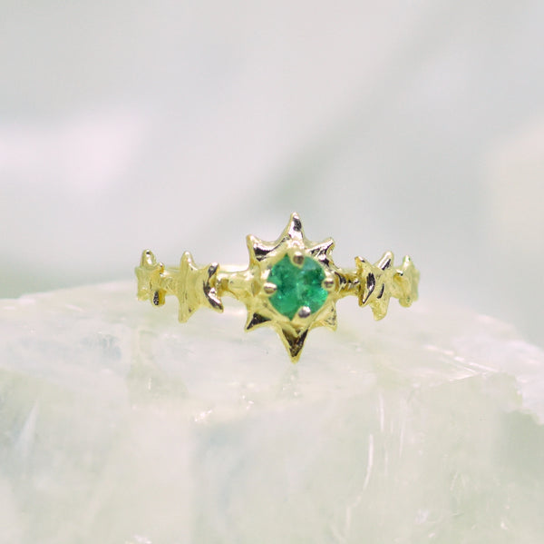 Emerald Pastis Ring