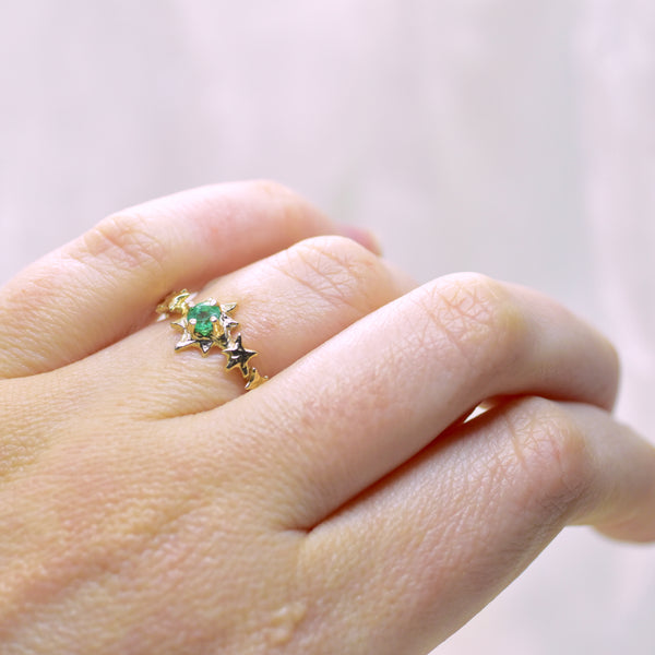 Emerald Pastis Ring