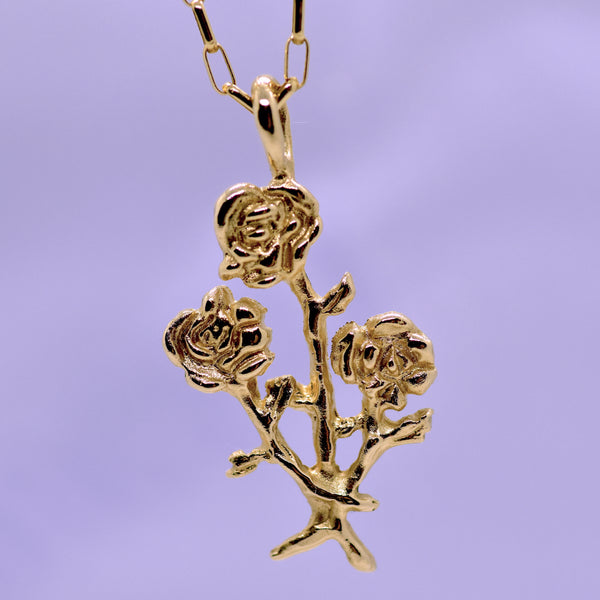 Rose Trio Necklace